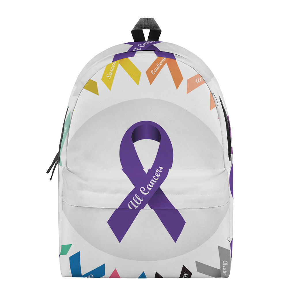 All Cancer Awareness Ribbons Print Backpack