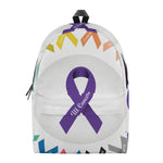 All Cancer Awareness Ribbons Print Backpack