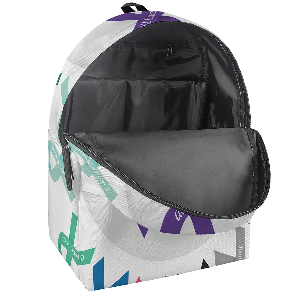 All Cancer Awareness Ribbons Print Backpack