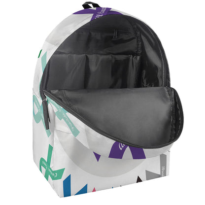 All Cancer Awareness Ribbons Print Backpack