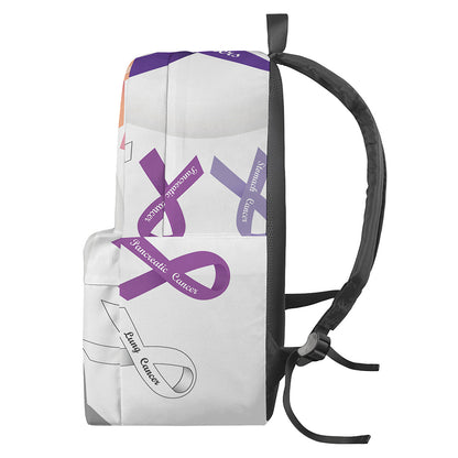 All Cancer Awareness Ribbons Print Backpack