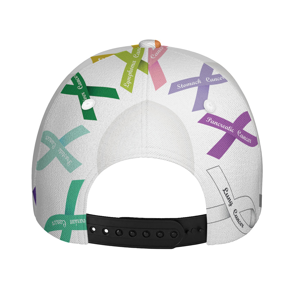 All Cancer Awareness Ribbons Print Baseball Cap