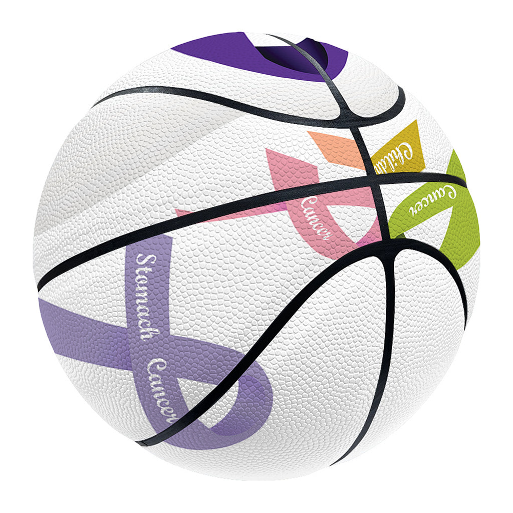 All Cancer Awareness Ribbons Print Basketball