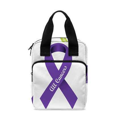 All Cancer Awareness Ribbons Print Bible Tote Bag