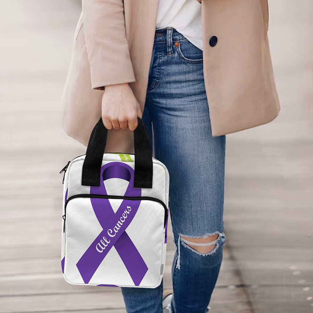 All Cancer Awareness Ribbons Print Bible Tote Bag