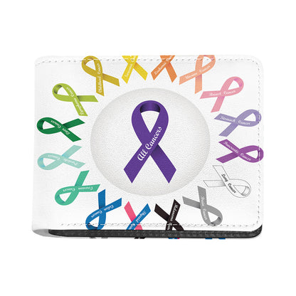 All Cancer Awareness Ribbons Print Bifold Wallet