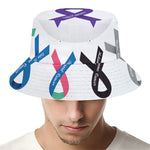 All Cancer Awareness Ribbons Print Bucket Hat