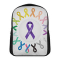 All Cancer Awareness Ribbons Print Casual Backpack