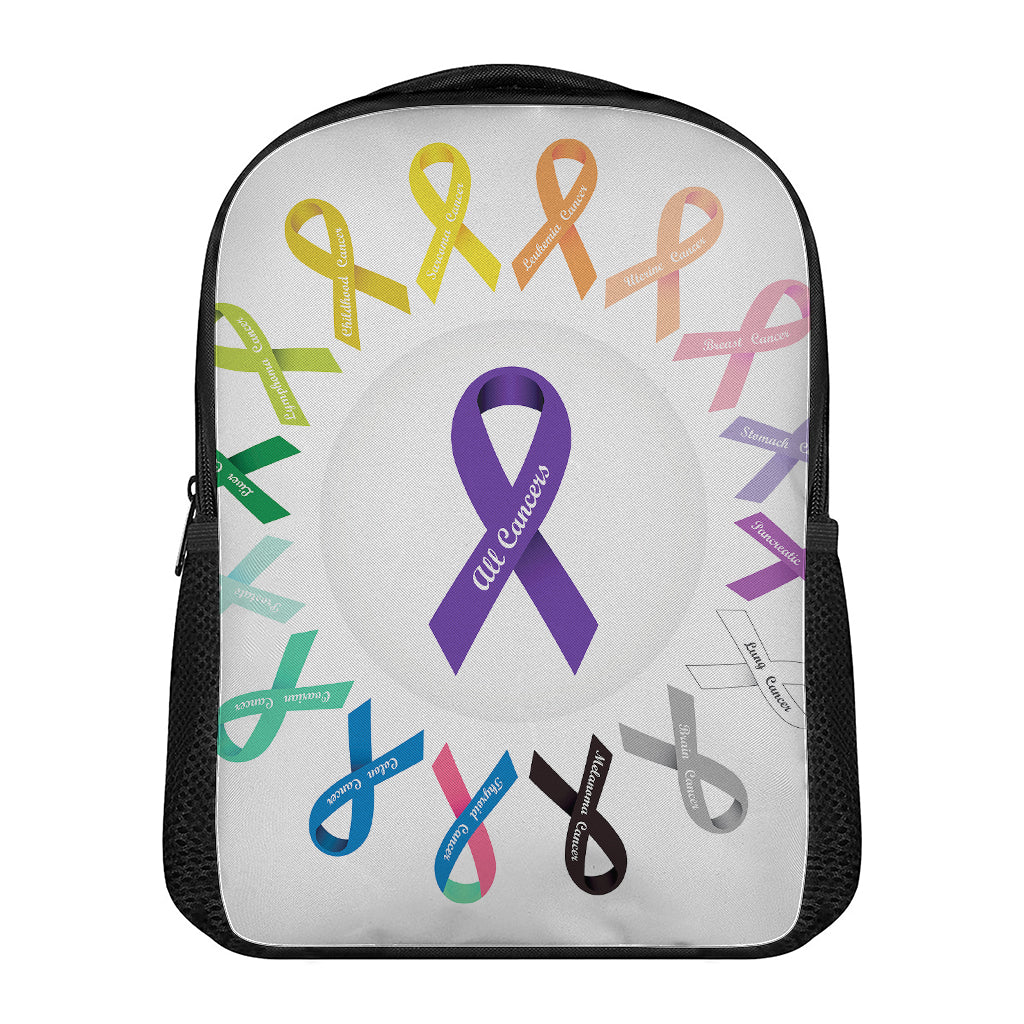 All Cancer Awareness Ribbons Print Casual Backpack
