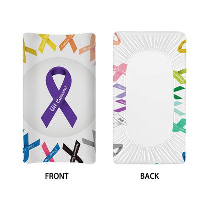 All Cancer Awareness Ribbons Print Changing Pad Cover