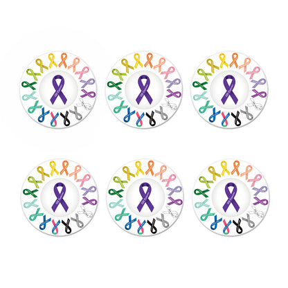 All Cancer Awareness Ribbons Print Coaster Set