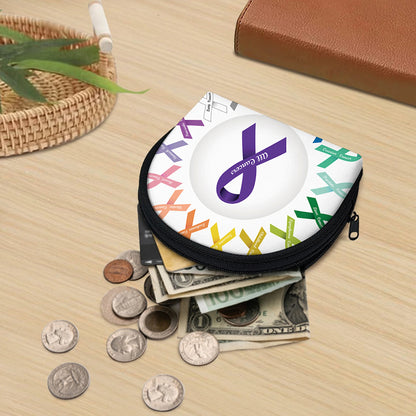 All Cancer Awareness Ribbons Print Coin Purse