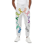 All Cancer Awareness Ribbons Print Cotton Pants