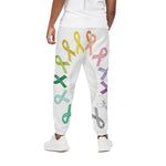 All Cancer Awareness Ribbons Print Cotton Pants