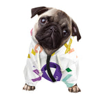 All Cancer Awareness Ribbons Print Dog Zip Up Hoodie