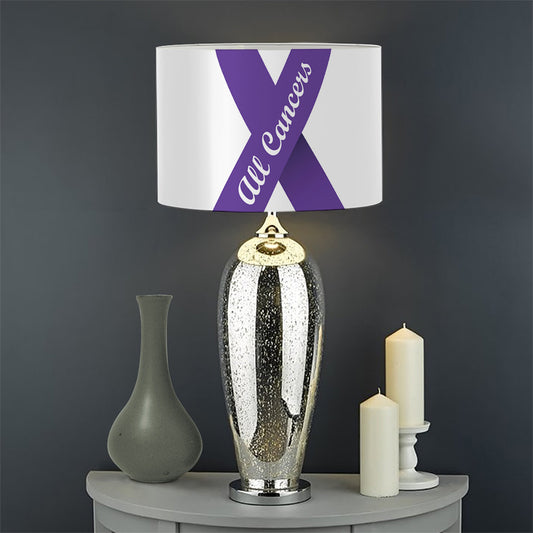All Cancer Awareness Ribbons Print Drum Lamp Shade