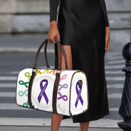 All Cancer Awareness Ribbons Print Duffle Bag