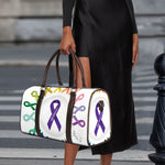 All Cancer Awareness Ribbons Print Duffle Bag