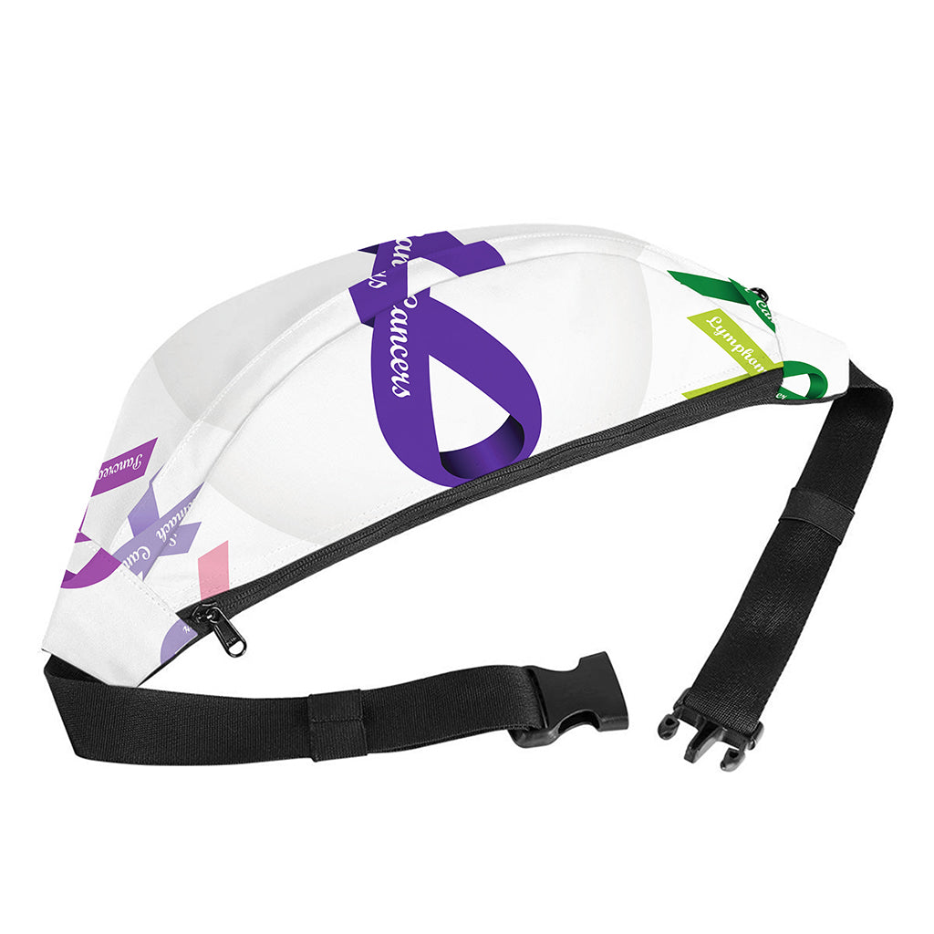 All Cancer Awareness Ribbons Print Fanny Pack