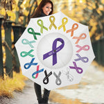 All Cancer Awareness Ribbons Print Foldable Umbrella