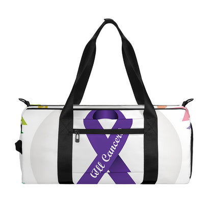 All Cancer Awareness Ribbons Print Gym Bag