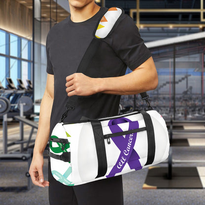 All Cancer Awareness Ribbons Print Gym Bag