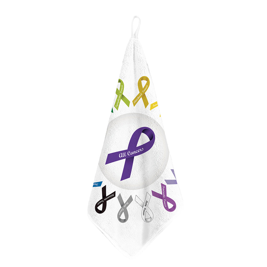 All Cancer Awareness Ribbons Print Hand Towel