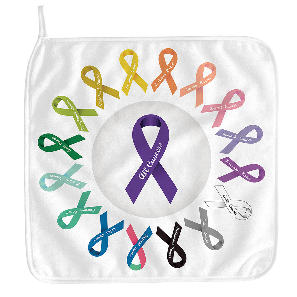 All Cancer Awareness Ribbons Print Hand Towel