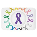 All Cancer Awareness Ribbons Print Indoor Door Mat
