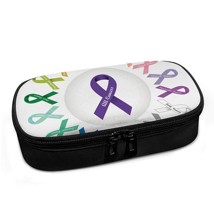 All Cancer Awareness Ribbons Print Insulin Cooler Travel Case