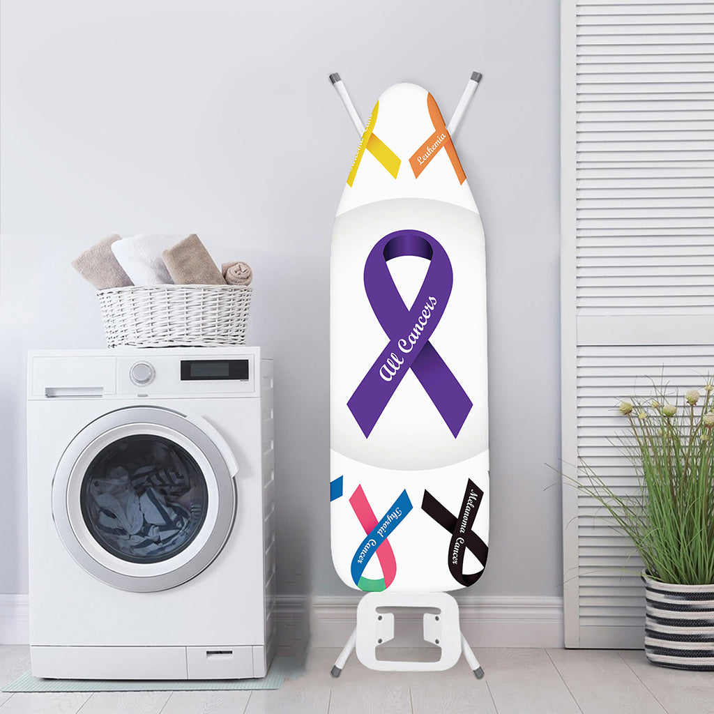All Cancer Awareness Ribbons Print Ironing Board Cover