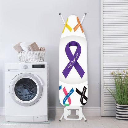 All Cancer Awareness Ribbons Print Ironing Board Cover