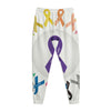 All Cancer Awareness Ribbons Print Jogger Pants