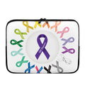All Cancer Awareness Ribbons Print Laptop Sleeve