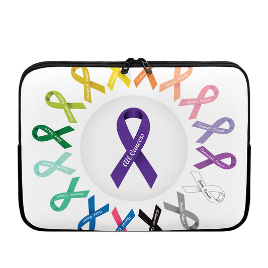 All Cancer Awareness Ribbons Print Laptop Sleeve
