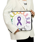 All Cancer Awareness Ribbons Print Laptop Sleeve