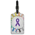 All Cancer Awareness Ribbons Print Luggage Tag