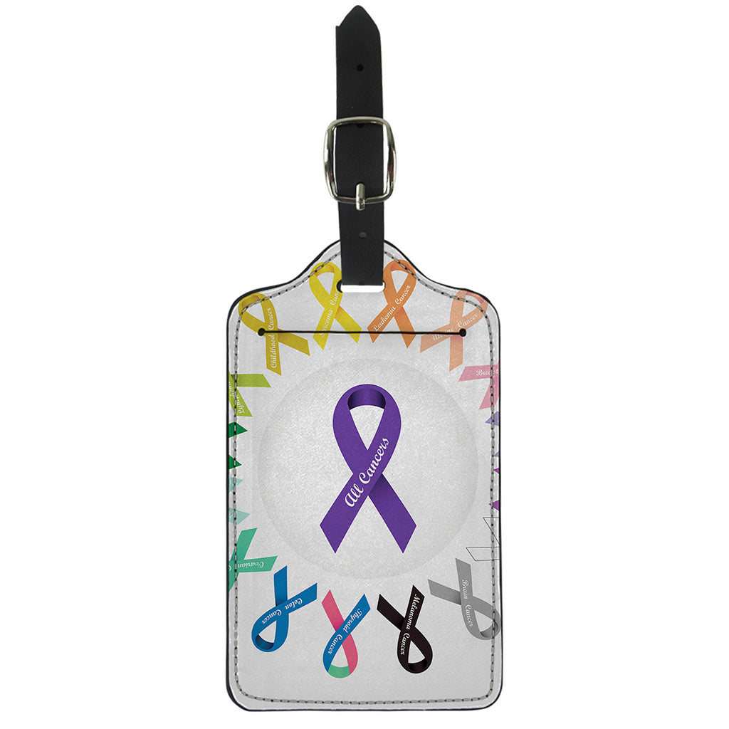 All Cancer Awareness Ribbons Print Luggage Tag