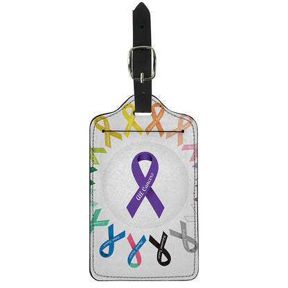 All Cancer Awareness Ribbons Print Luggage Tag