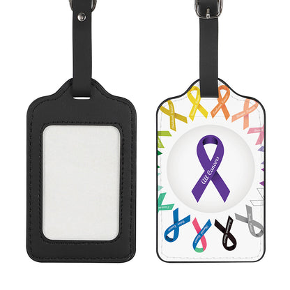 All Cancer Awareness Ribbons Print Luggage Tag