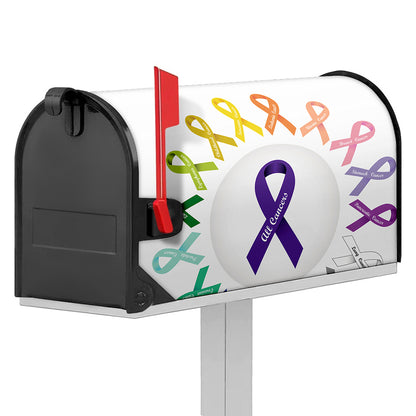 All Cancer Awareness Ribbons Print Mailbox Cover