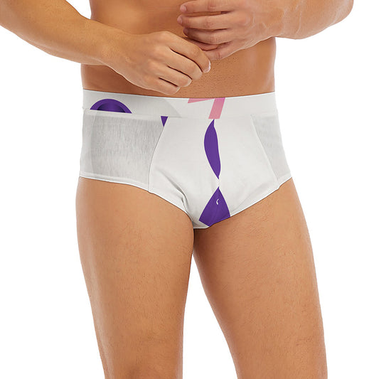 All Cancer Awareness Ribbons Print Men's Briefs