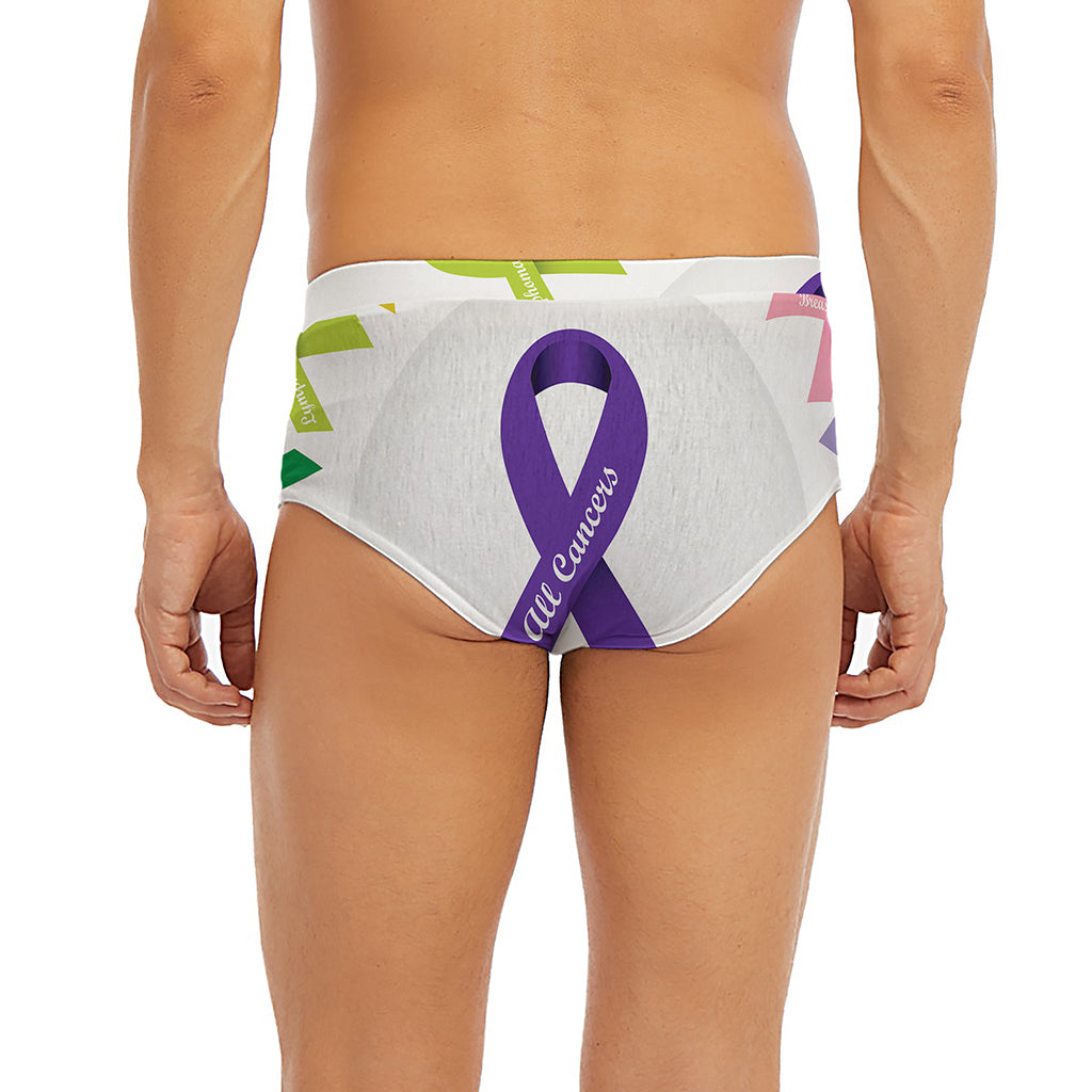 All Cancer Awareness Ribbons Print Men's Briefs