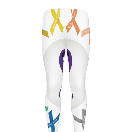 All Cancer Awareness Ribbons Print Men's leggings