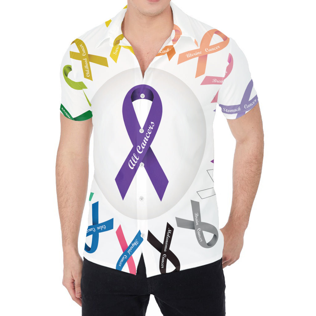 All Cancer Awareness Ribbons Print Men's Shirt