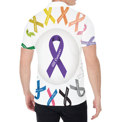 All Cancer Awareness Ribbons Print Men's Shirt