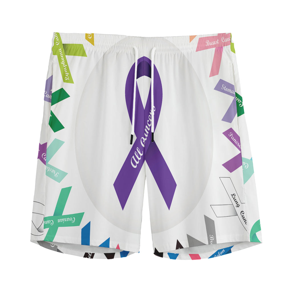 All Cancer Awareness Ribbons Print Men's Sports Shorts