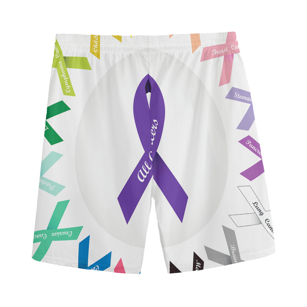 All Cancer Awareness Ribbons Print Men's Sports Shorts