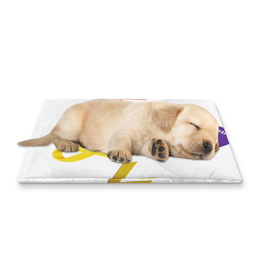 All Cancer Awareness Ribbons Print Pet Cooling Mat Cover