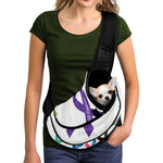 All Cancer Awareness Ribbons Print Pet Sling Carrier
